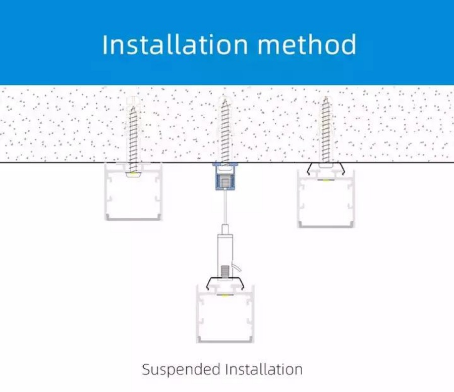 Aluminio-LED Perfiles-Suspendido-LED-Tira-Canal-Proveedor-9