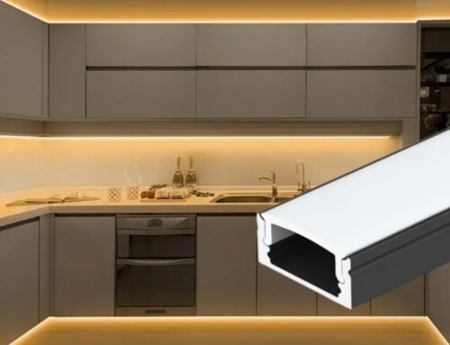 What type of aluminum LED channel is best for under cabinet lighting?